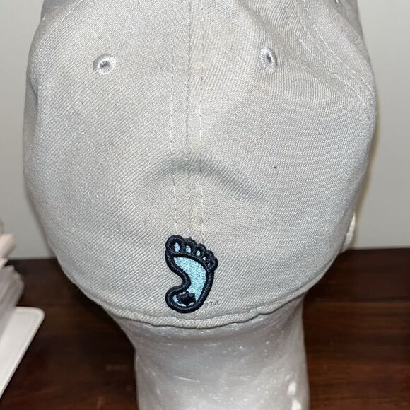 UNC North Carolina Tar Heels fitted high crown New era gray baseball cap stained - Picture 3 of 5